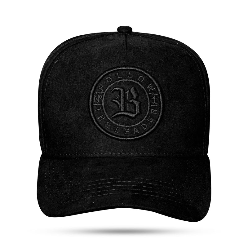 Boné Snapback Follow Suede Preto 2.0