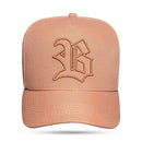 Boné Snapback Basic Caramelo Logo Contour