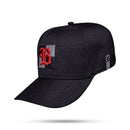 Boné Snapback Preto Chess Logo Vermelho