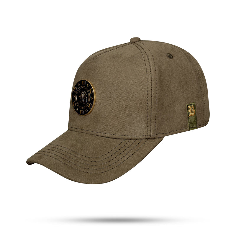 Boné Snapback Suede Verde Militar All In Gold Edition