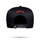Boné Snapback Preto Chess Logo Vermelho