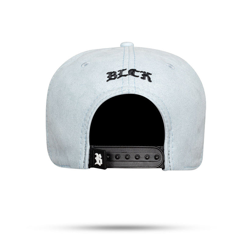 Boné Snapback Follow Suede Azul Claro