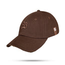 Boné Dad Hat Destroyed Marrom Café