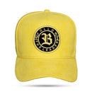 Boné Snapback Follow Suede Amarelo Claro