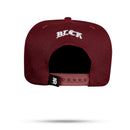 Boné Snapback Vinho Alto Relevo Branco
