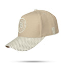 Boné Strapback Bege Follow Aba Perfored