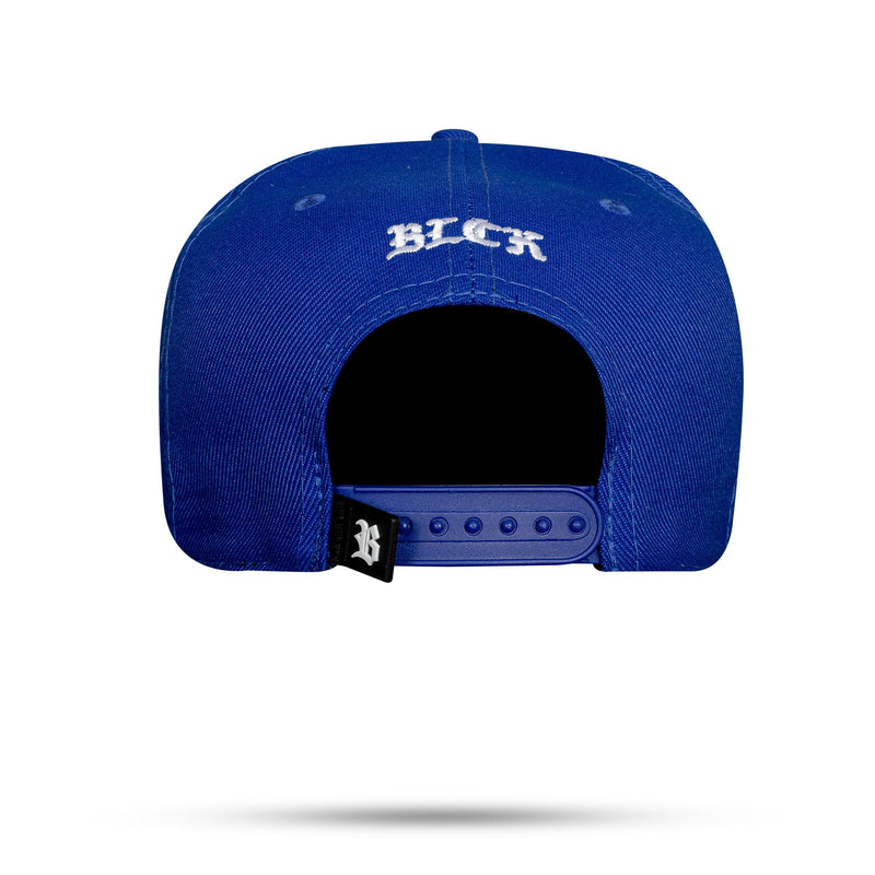 Boné Snapback Azul Royal Hex Shine Cinza