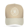 Boné Strapback Bege Follow Aba Perfored