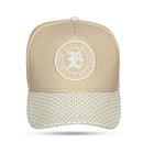 Boné Strapback Bege Follow Aba Perfored