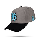 Boné Snapback Suede Cinza Snake