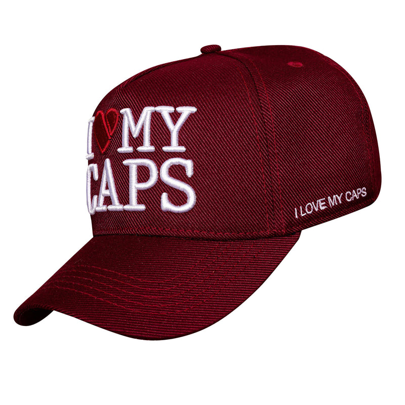 Boné Snapback Vinho I Love My Caps
