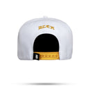 Boné Snapback Branco Royal Dourado
