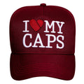 Boné Snapback Vinho I Love My Caps