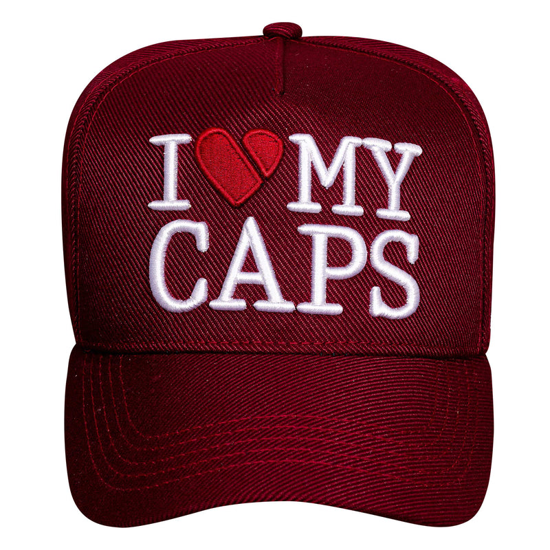 Boné Snapback Vinho I Love My Caps