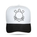 Boné Snapback Branco Aba Shine Corinthians
