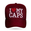Boné Snapback Vinho I Love My Caps