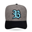 Boné Snapback Suede Cinza Snake