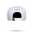 Boné Snapback Branco BLCK Aba Couro