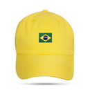 Boné Dad Hat Amarelo Bandeira Brasil