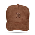Boné Snapback Suede Basic Marrom Café