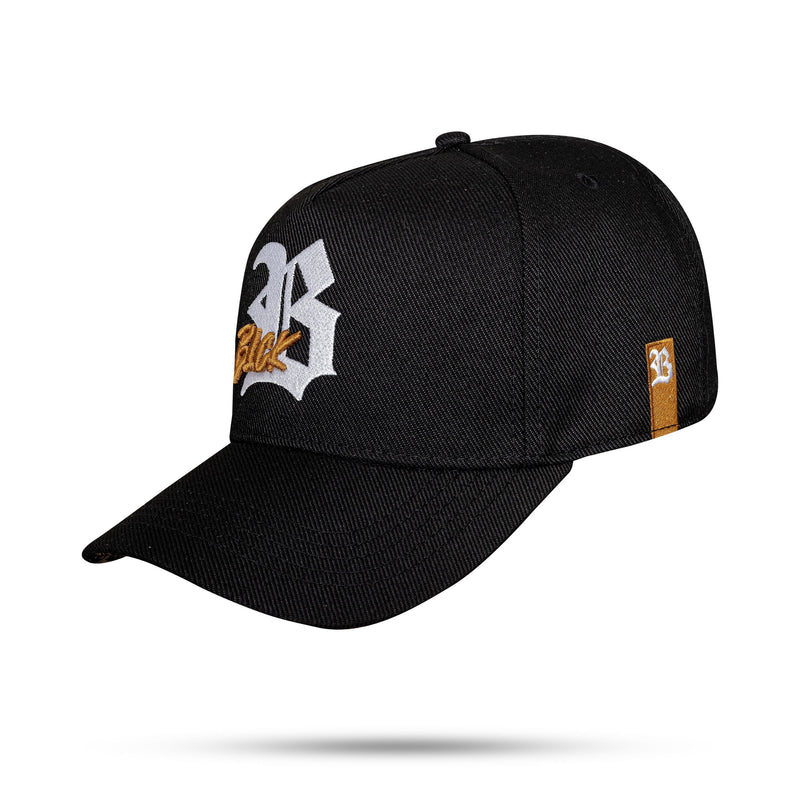 Boné Strapback Preto Vibe Caramelo