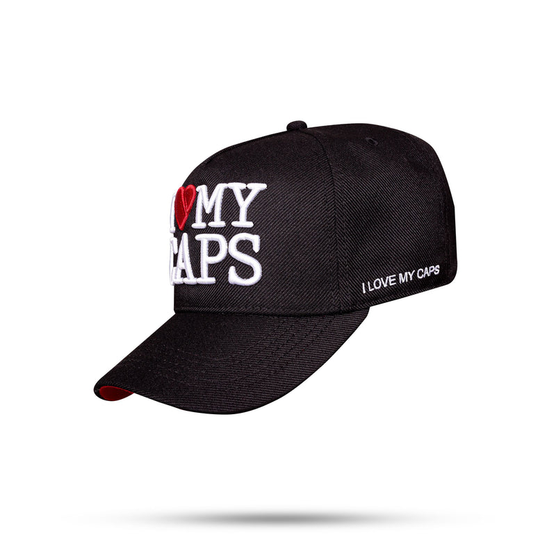 Boné Kids Snapback Preto I Love My Caps