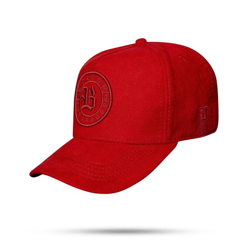 Boné Snapback Suede Vermelho Follow