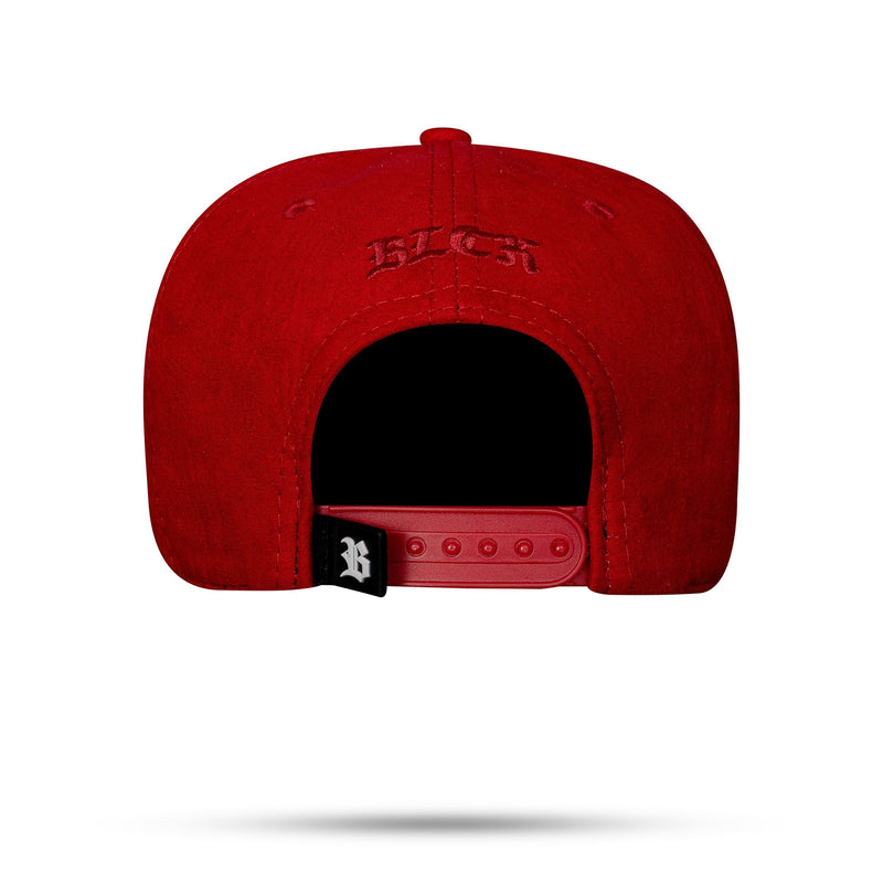 Boné Snapback Suede Vermelho Follow