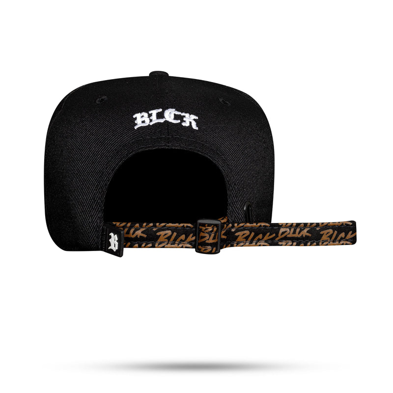 Boné Strapback Preto Vibe Caramelo