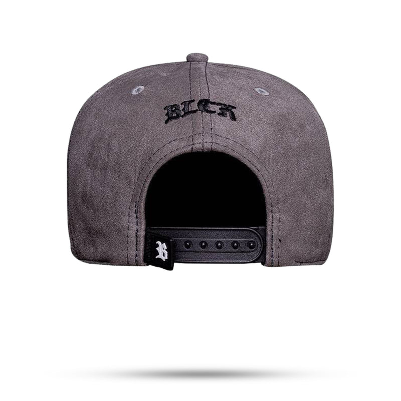 Boné Snapback Follow Suede Grey Graffiti