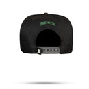 Boné Snapback Preto Alto Relevo Verde Musgo