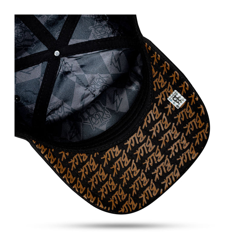 Boné Strapback Preto Vibe Caramelo