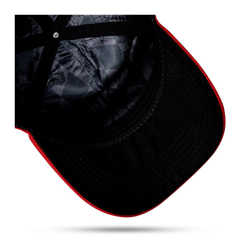 Boné Snapback Suede Vermelho Follow