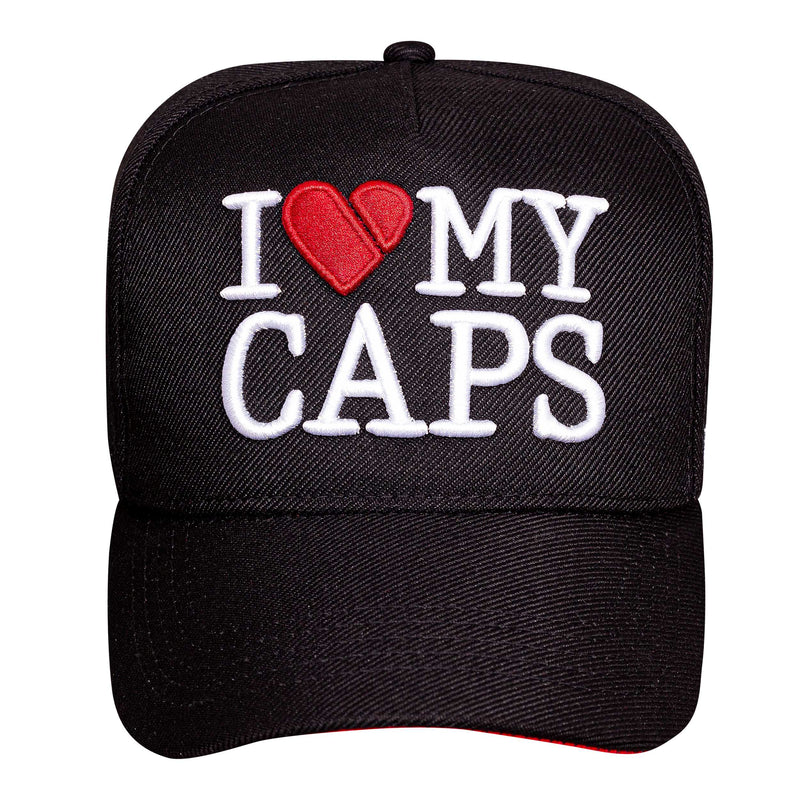 Boné Snapback Preto I Love My Caps