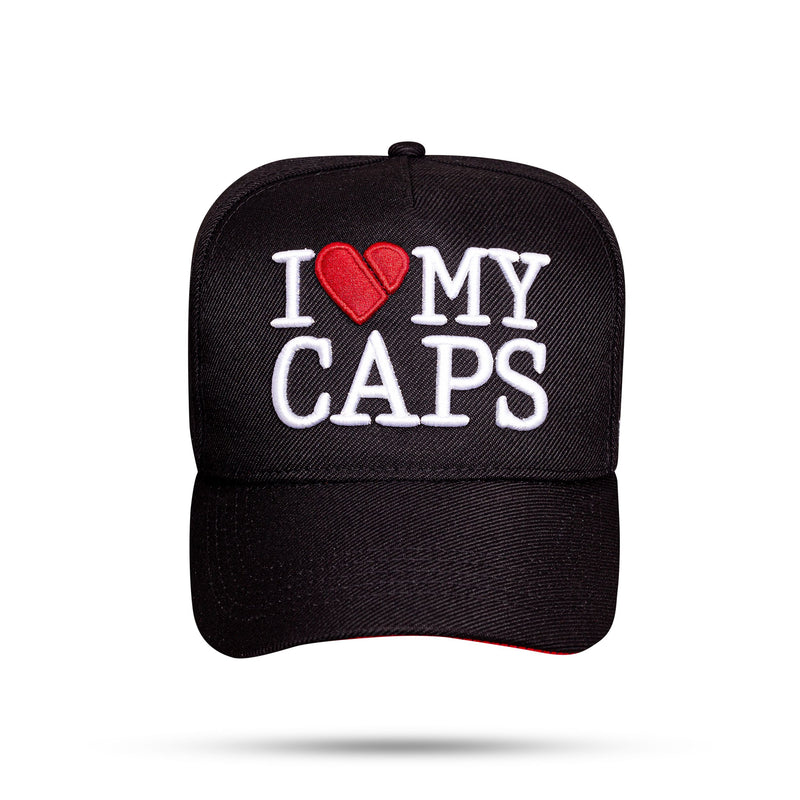 Boné Kids Snapback Preto I Love My Caps