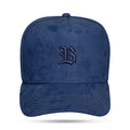 Boné Snapback Suede Basic Azul Marinho