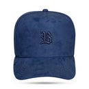 Boné Snapback Suede Basic Azul Marinho