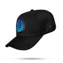 Boné Snapback Preto Follow Degradê 3D Azul