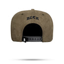 Boné Snapback Follow Suede Verde Militar
