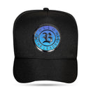 Boné Snapback Preto Follow Degradê 3D Azul
