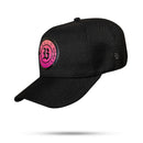 Boné Snapback Preto Follow Degradê 3D Pink