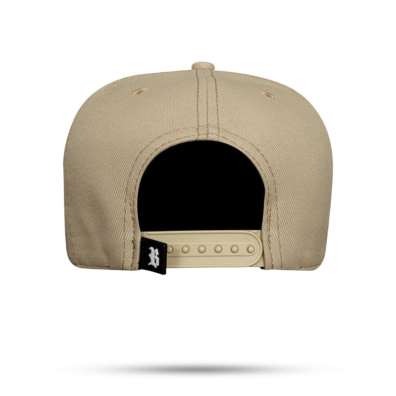 Boné Snapback Basic Liso Bege