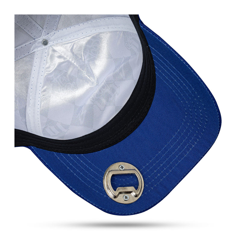 Boné Snapback Azul Abridor - Beba Com Moderação