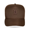 Boné Snapback Trucker Basic Marrom Café