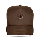 Boné Snapback Trucker Basic Marrom Café