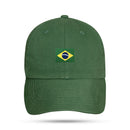 Boné Dad Hat Verde Bandeira Brasil