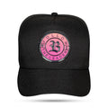 Boné Snapback Preto Follow Degradê 3D Pink