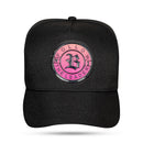 Boné Snapback Preto Follow Degradê 3D Pink