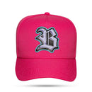 Boné Snapback Pink New Wings Couro Lilás