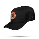 Boné Snapback Preto Follow Degradê 3D Laranja